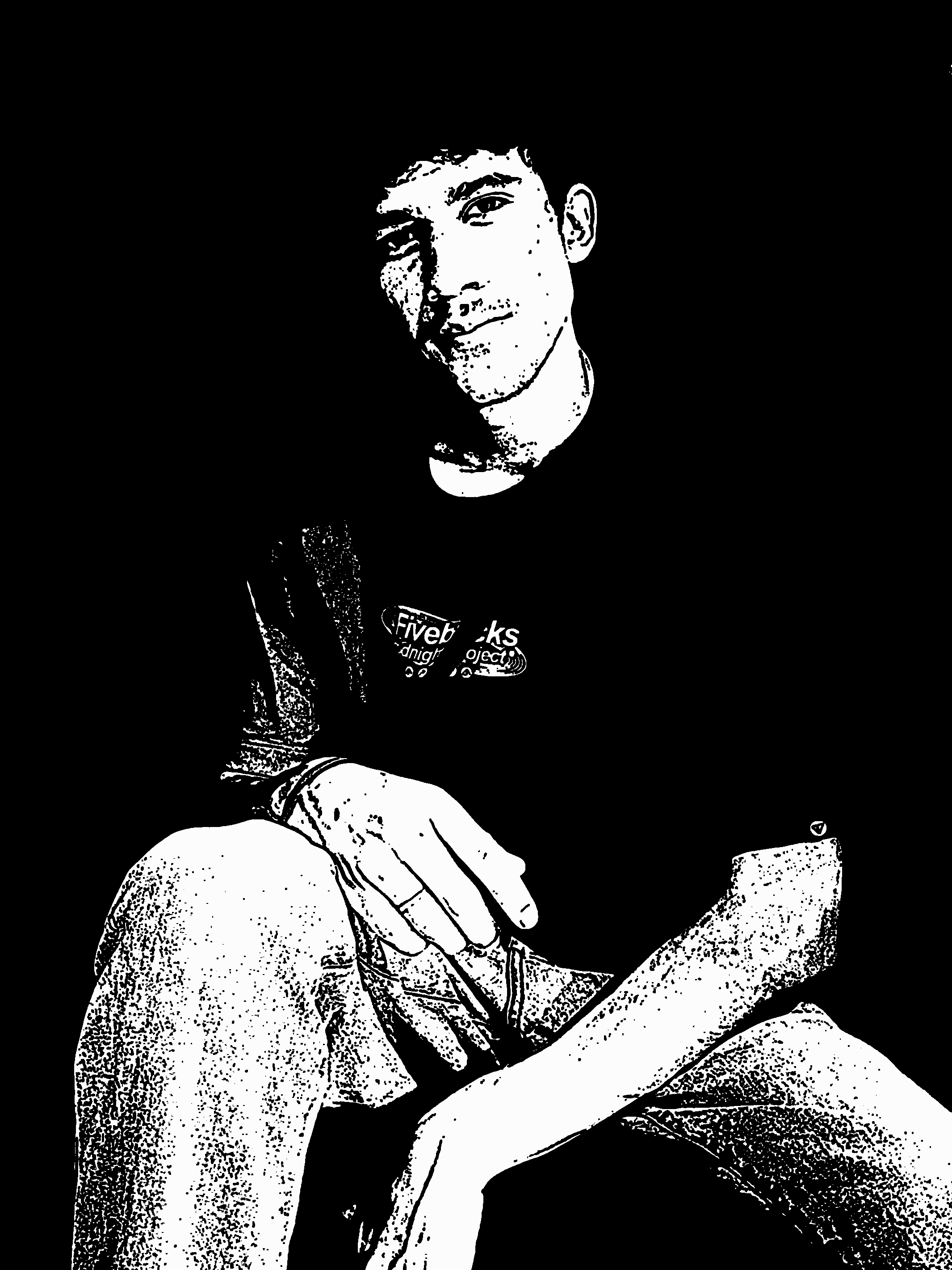 Retrato de Ezequias em luz baixa