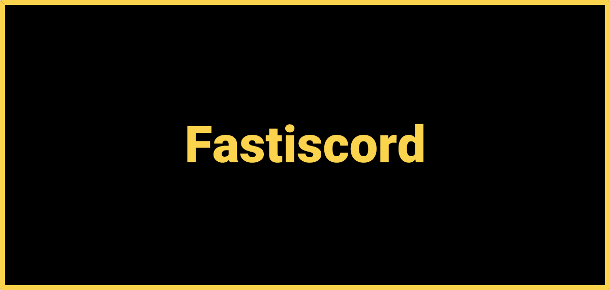 Fastiscord - Criar bots de Discord com facilidade